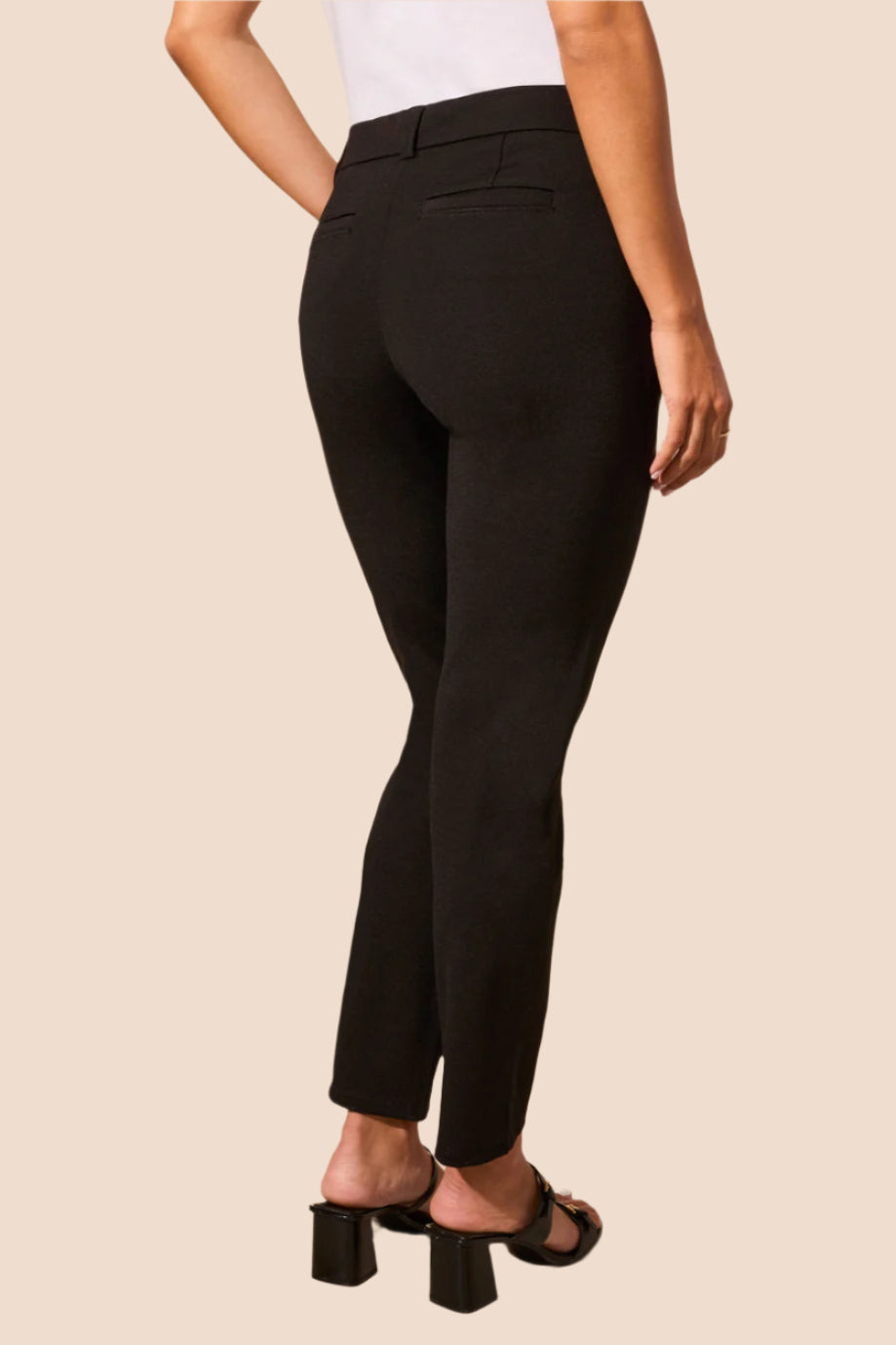 Tribal Signature Compression Knit Pull-On Ankle Pant