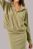 Haven Half-Zip - Lt Olive