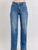 HW Contrast Thread Straight Leg Jean