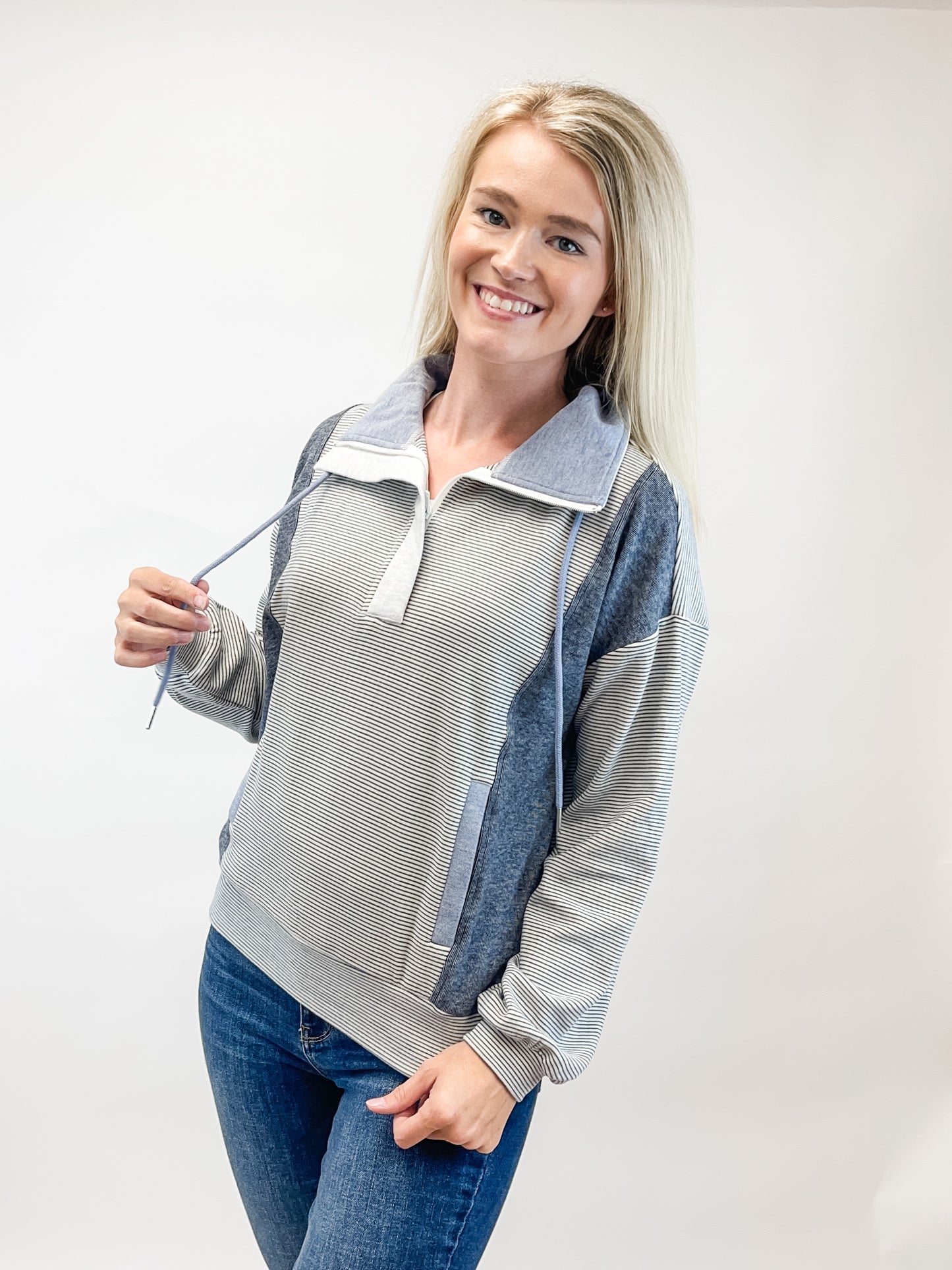 Cloud Nine Half-Zip - Blue