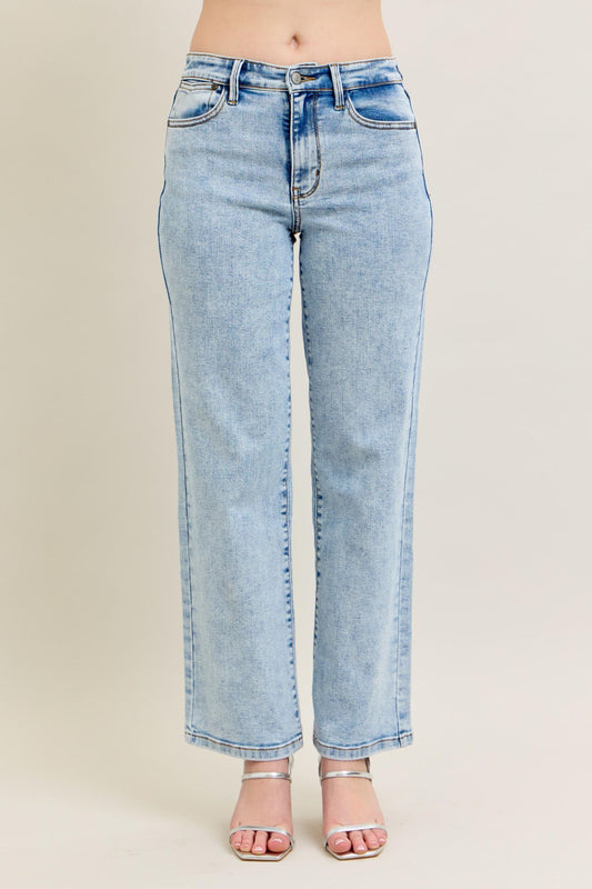 Judy Blue Stone Wash Straight Leg Jean