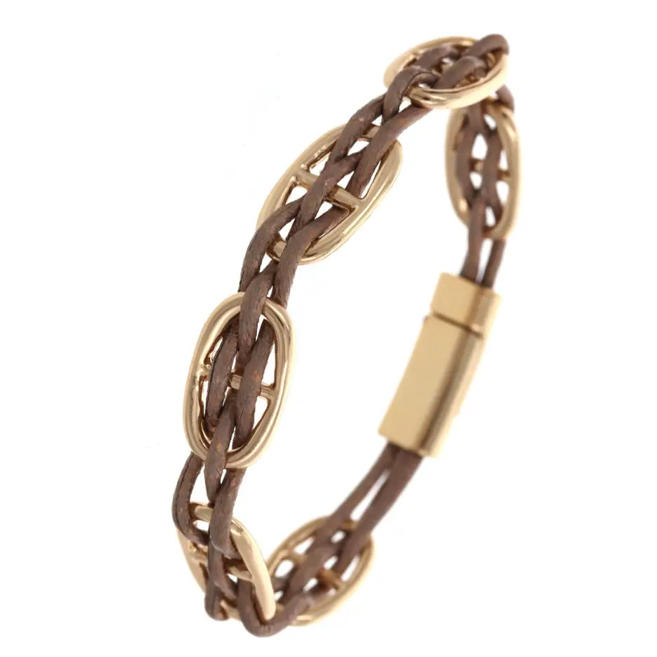 Magnetic Bracelet w/ Gold Links