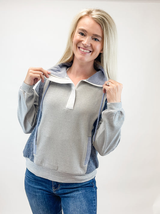 Cloud Nine Half-Zip - Blue