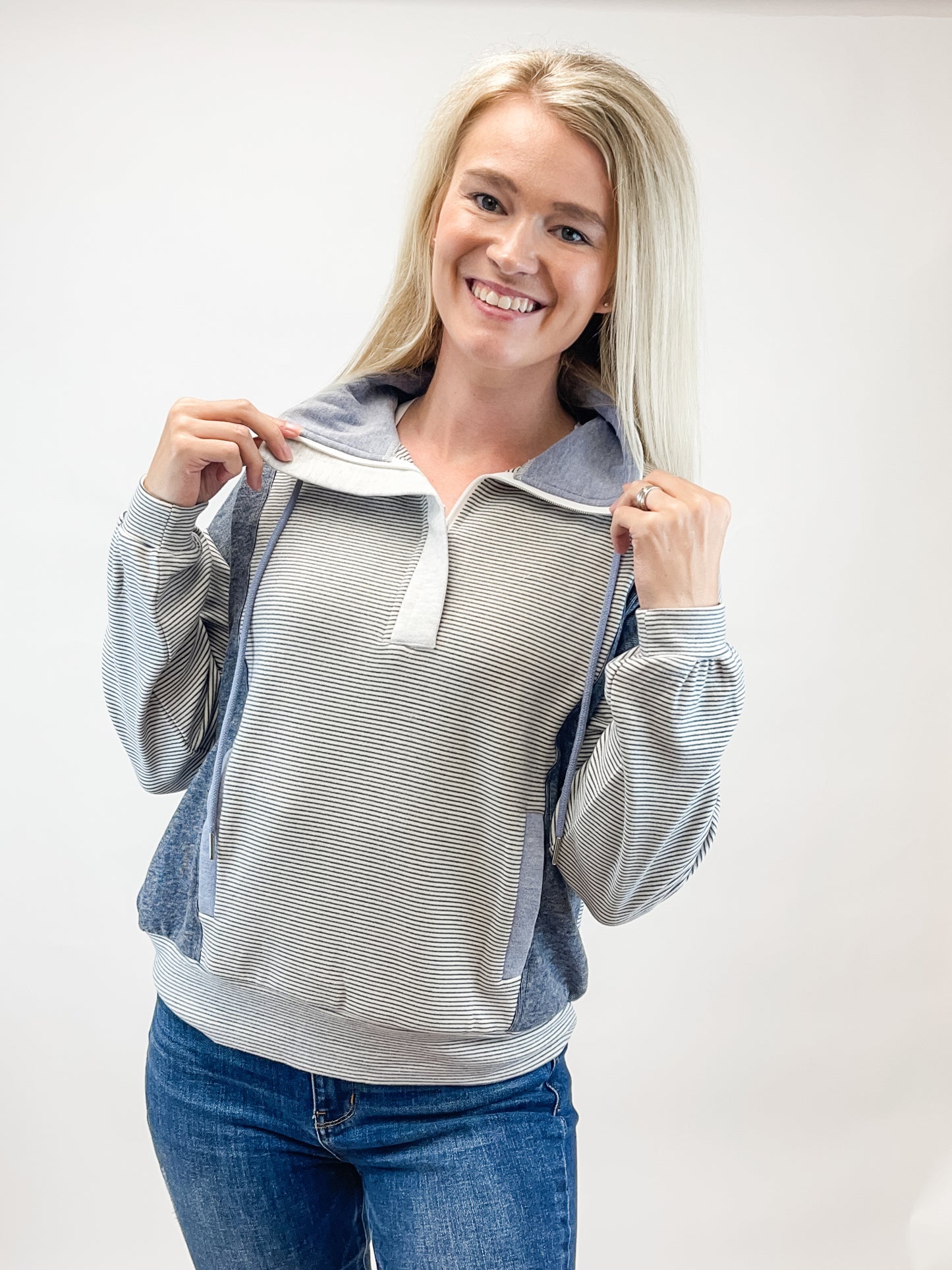 Cloud Nine Half-Zip - Blue