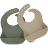 Silicone Bib Set - Neutral