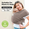 KeaBabies D-Lite Wrap Carrier - Copper Grey