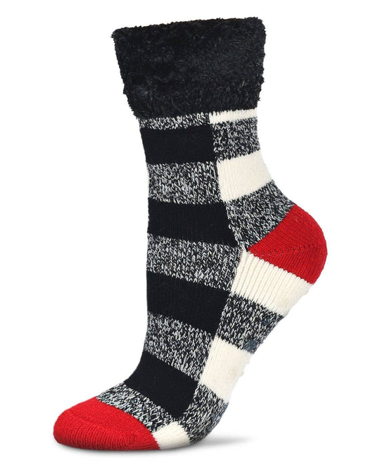 Buffalo Check Plush Cabin Sock