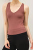 Chocolate V-Neck Tank