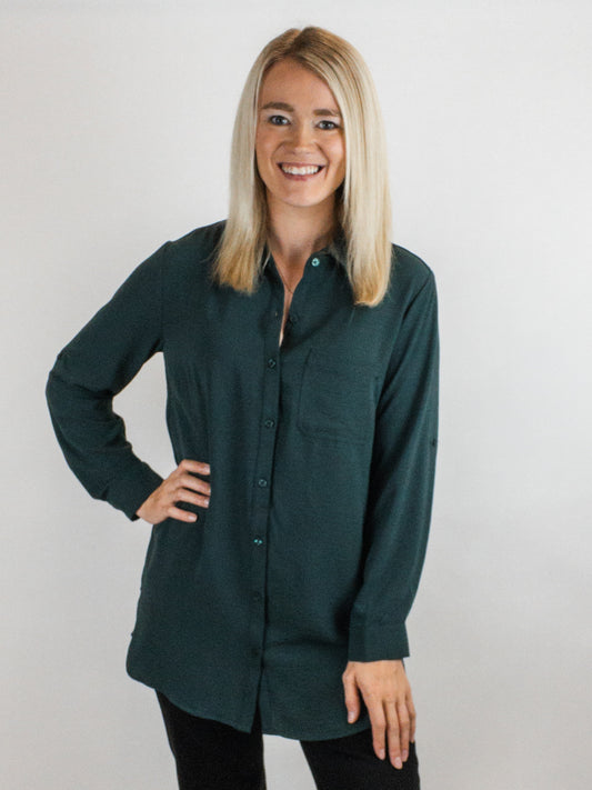 Tribal Alpine Green Tunic Shirt