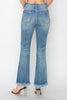 Risen High Rise Crop Bootcut Fray Jeans