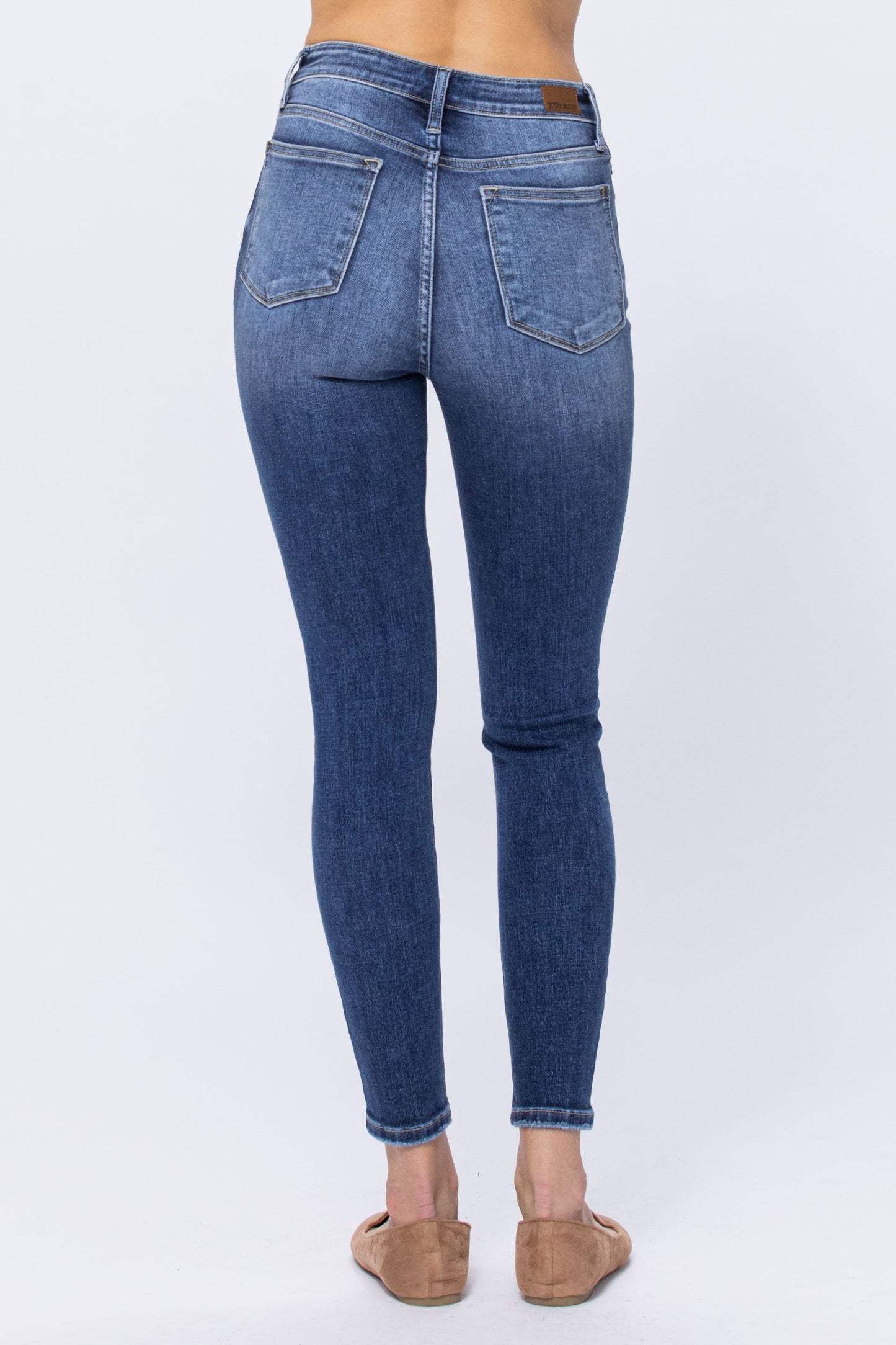 Judy Blue High Rise Button Fly Skinny Jeans