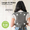 KeaBabies D-Lite Wrap Carrier - Graphite