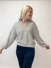 Striped Collared Pullover