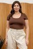 Coffee Bean Curvy Tee