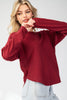 Merlot Sweater Top