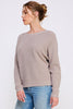 Warm Grey Mini Waffle Knit Top