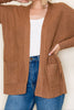 Camel Cozy Waffle Cardigan