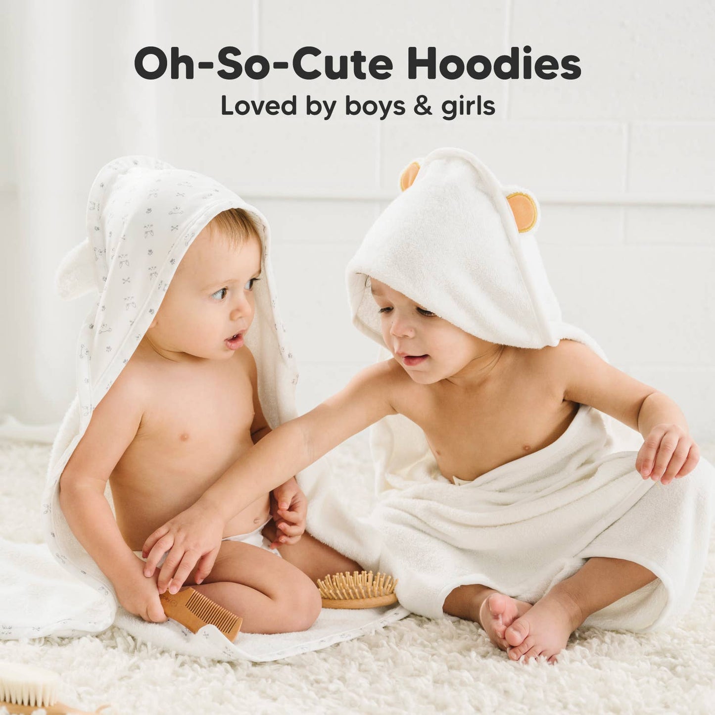 KeaBabies Luxe Hooded Towel - Bunny