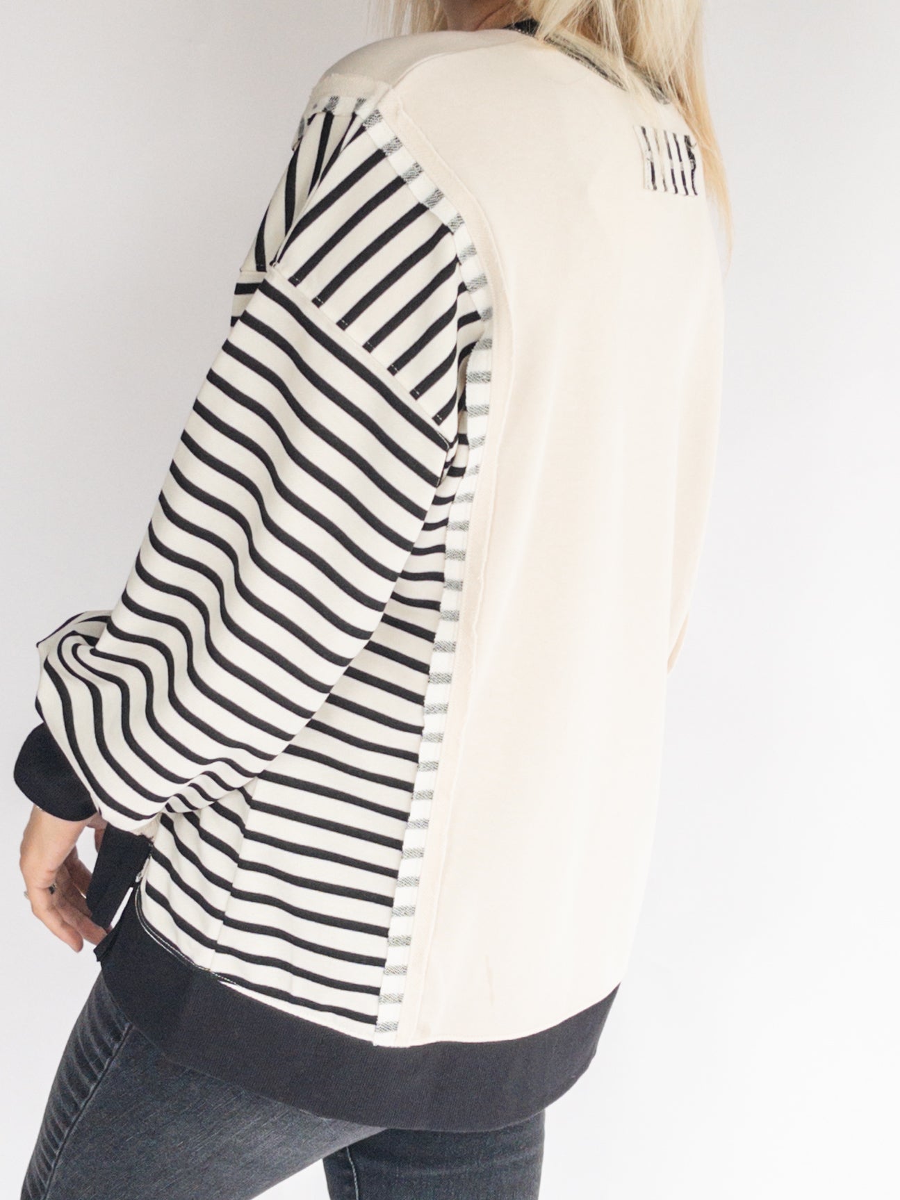 Oversized Striped Top