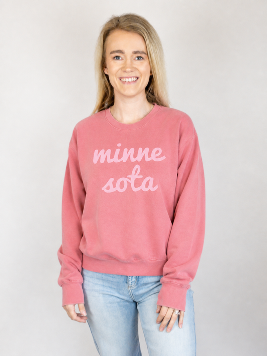 Minnesota Everyday Crew - Washed pink