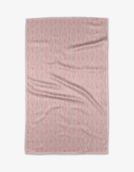 Patterned in Pink Geometry Tea Towel