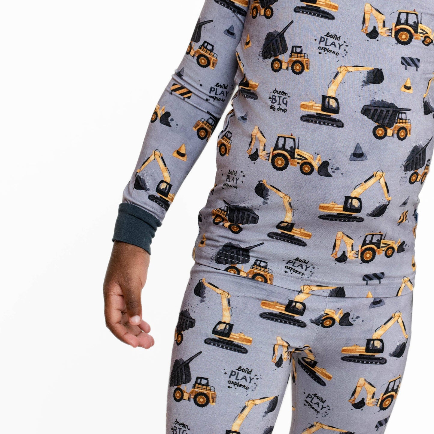 Construction Long Sleeve PJ's Bamboo Kids/Toddler Set