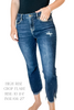 Mica Dark Wash High Rise Crop Flare Jeans