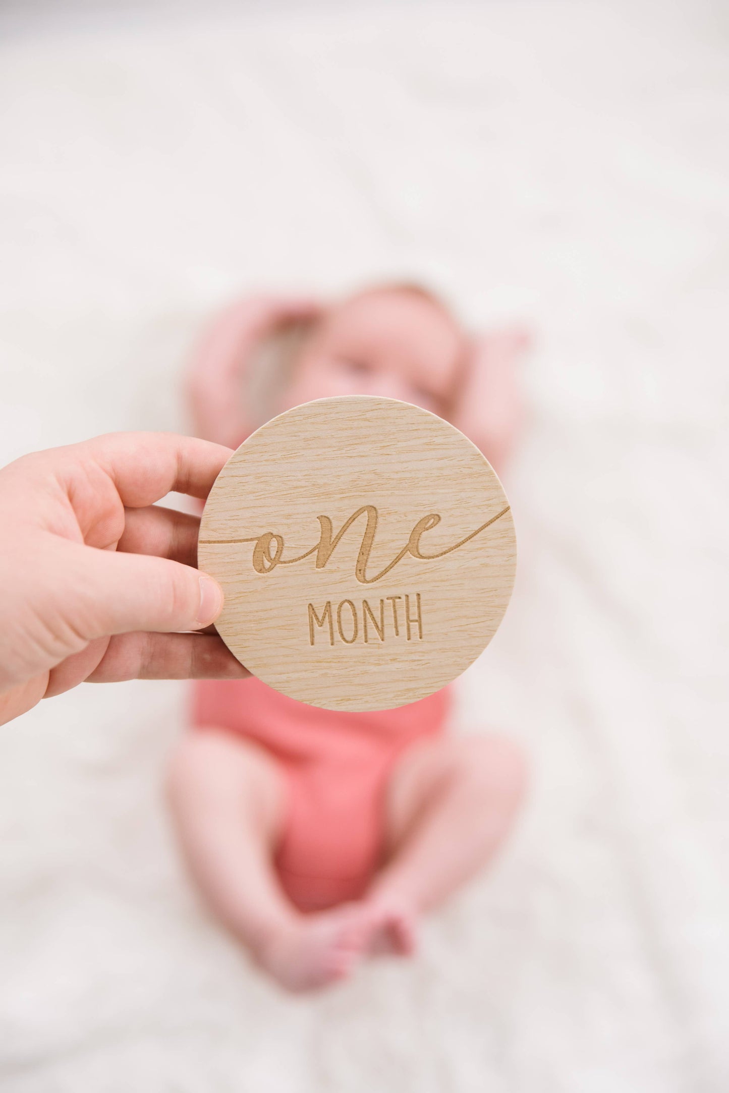 Wooden Reversible Milestone Photo Prop