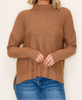 Mock Neck Camel Sweater