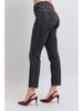 Black Mid-Rise Tummy Control Slim Jean