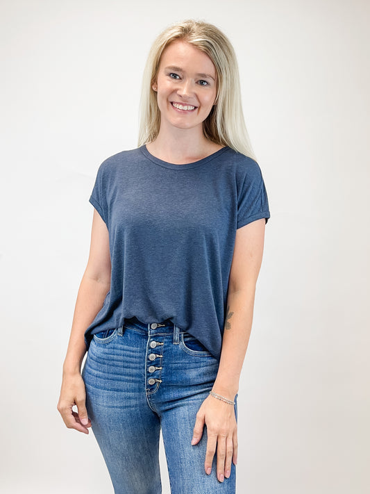 Charcoal Basic Tee