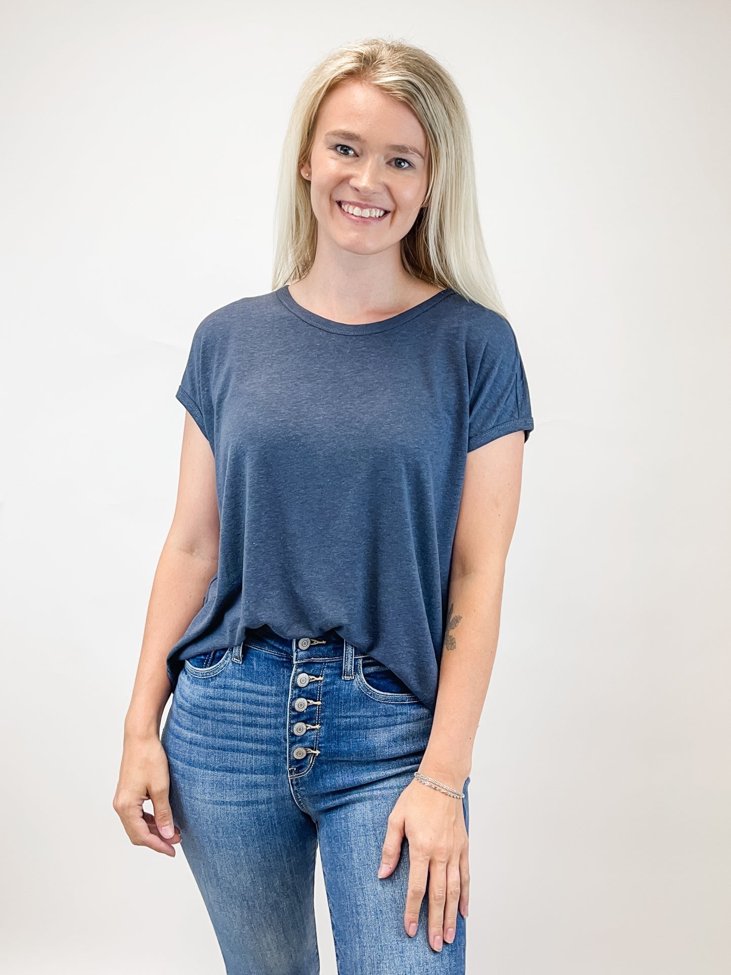 Charcoal Basic Tee