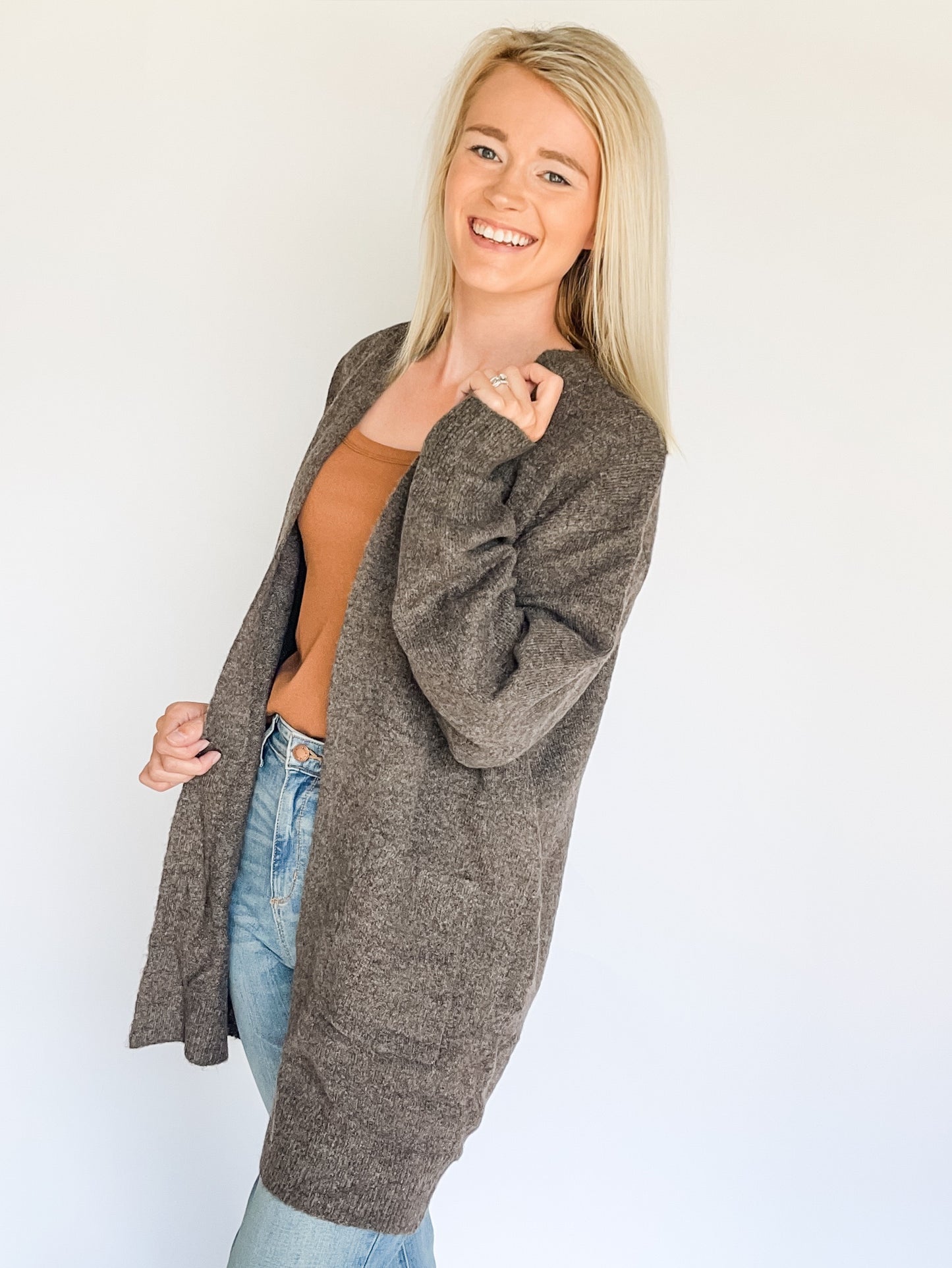 Brown Cozy Cardi