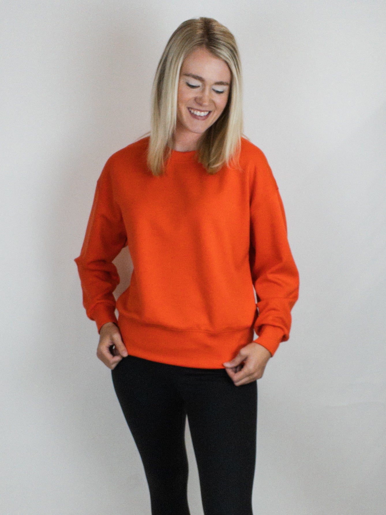 Blaze Orange Scuba Crewneck Sweatshirt