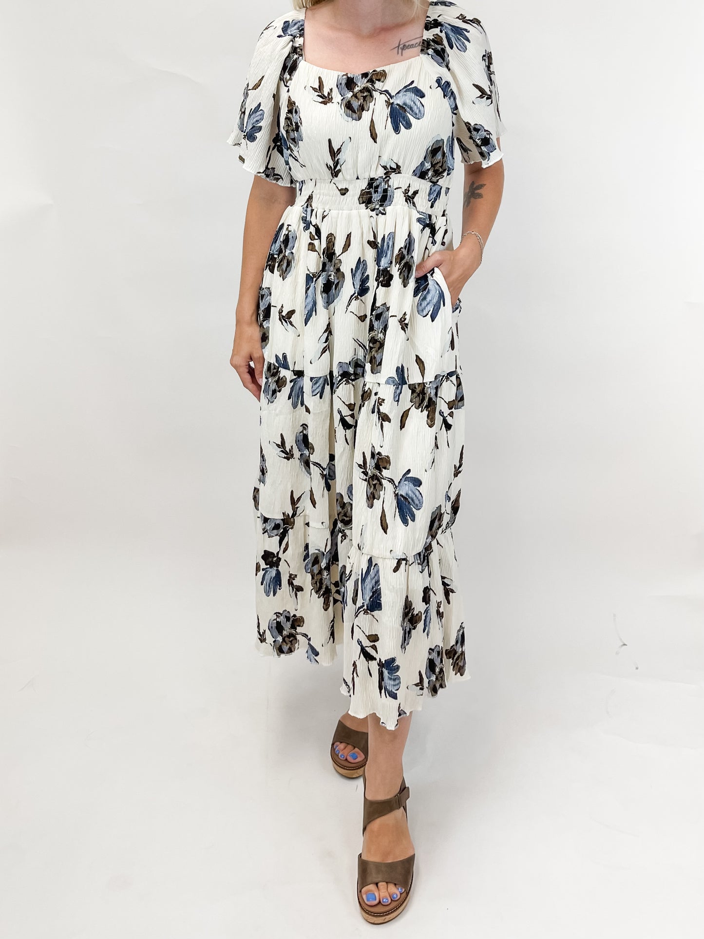 Darci Ashen Taupe Dress