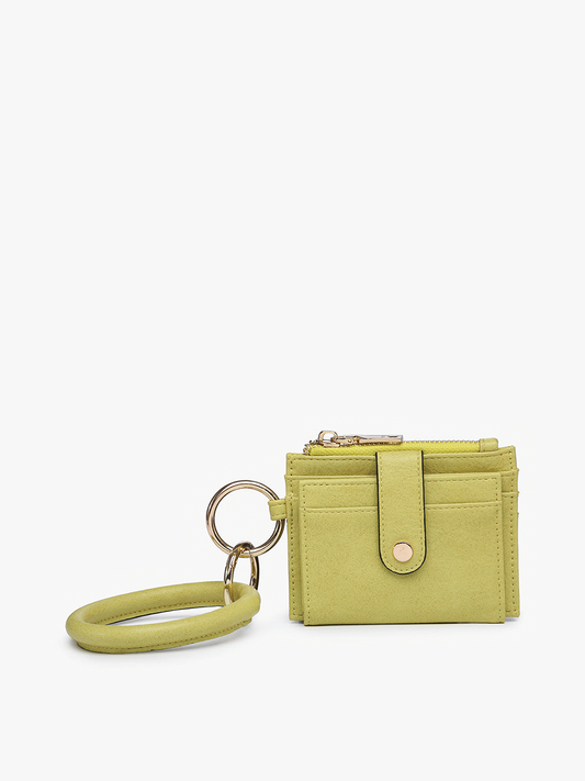Sammie Mini Snap Wallet w/ Ring: Lemon