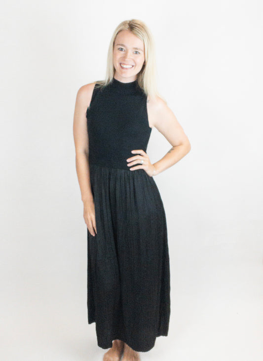 Tribal Black Twofer Maxi Dress