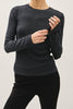 Charcoal Ribbed Basic Top