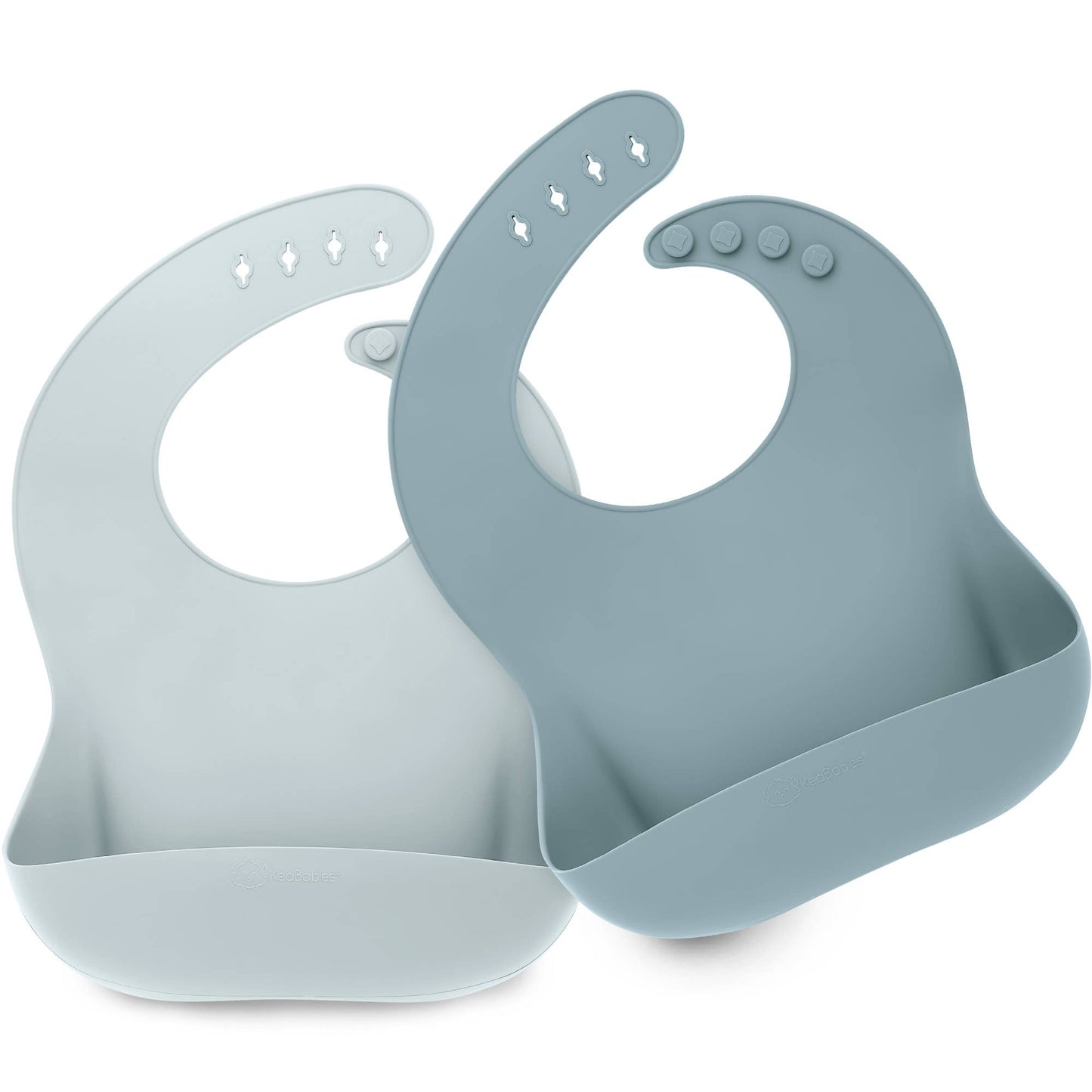 Silicone Bib Set - Blue