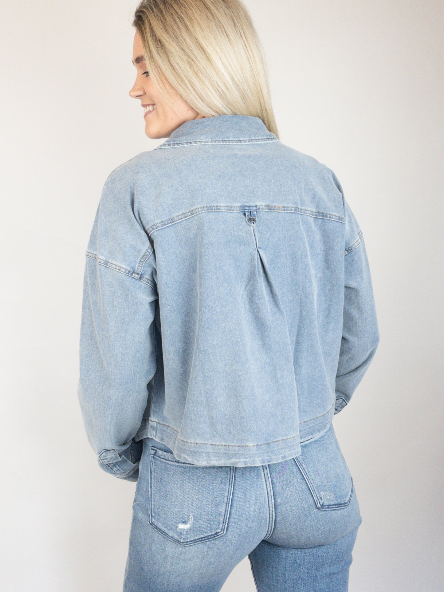 Medium Wash Lightweight Denim Jacket