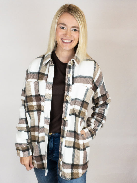 Tree Nut Multi Plaid Harvey Jacket