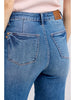 HW Contrast Thread Straight Leg Jean