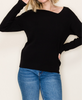 Black Asymmetrical Sweater