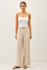 Sand Washed Tencel Wide Leg Pants