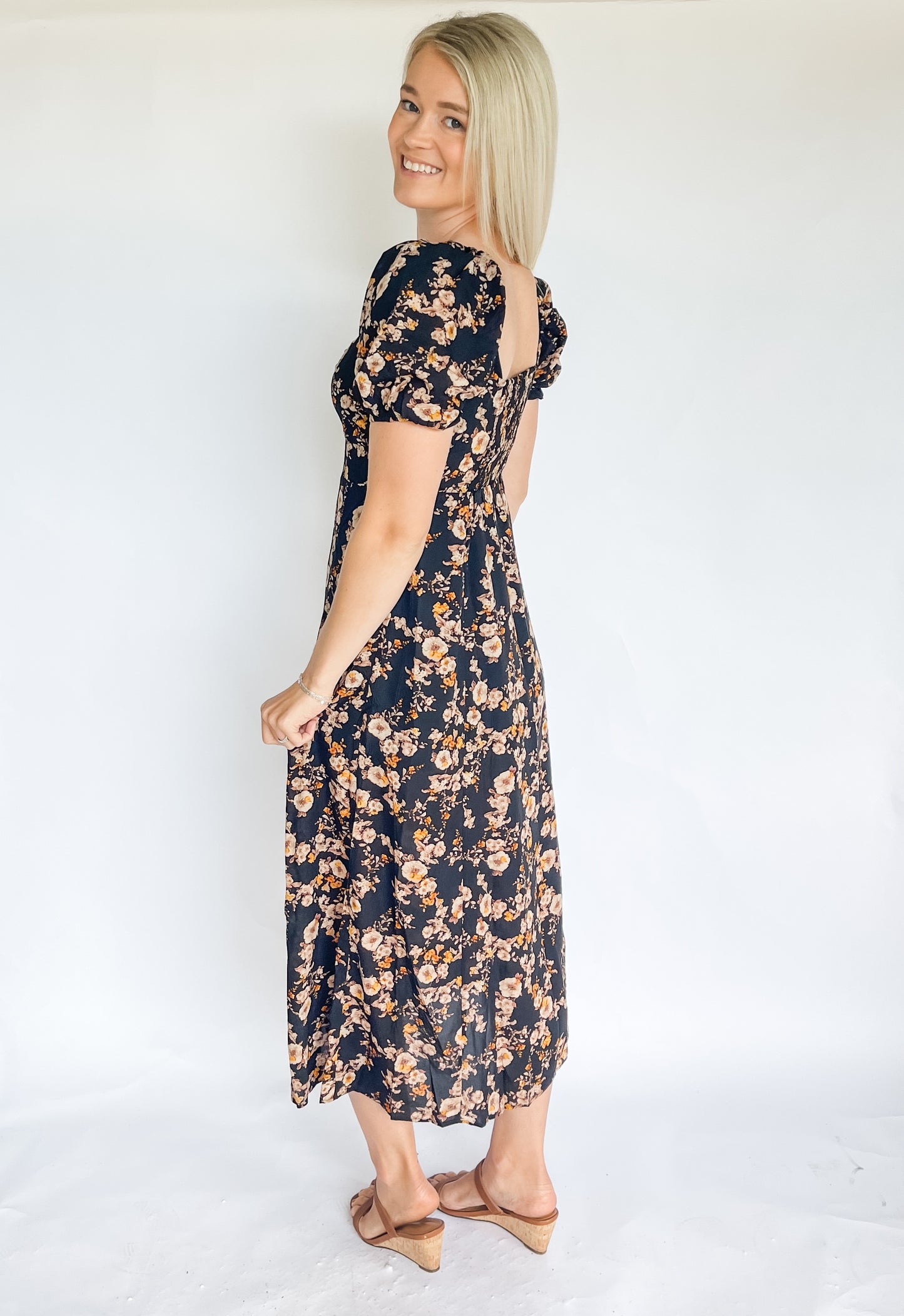 Merigold Floral Sweetheart Dress