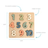 Wooden Numbers Puzzle, Nursery Decor