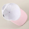 Mama Embroidered Patch Stripe Brim Trucker Hat - Pink