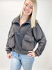 Charcoal Mineral Washed French Terry Sweatshirt