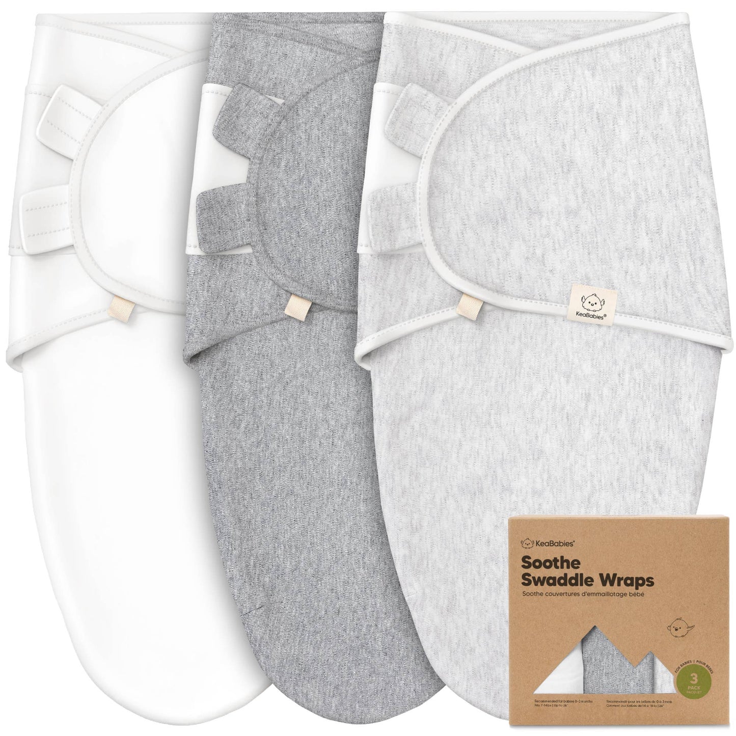 Soothe Baby Swaddle Set 0-3 Months - Grey