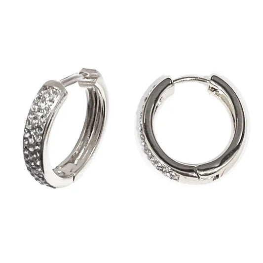 Rhinestone Hoop Earrings